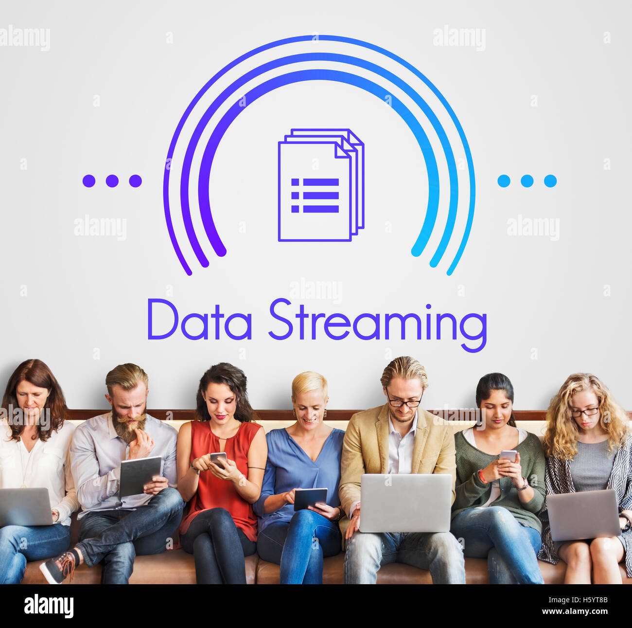Data Streaming Connection Computer Technology Concept Stock Photo Alamy