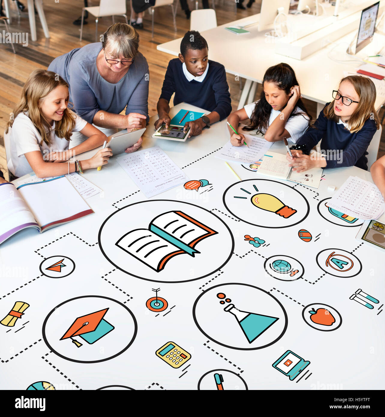 Education Study Learning Knowledge Class Concept Stock Photo - Alamy