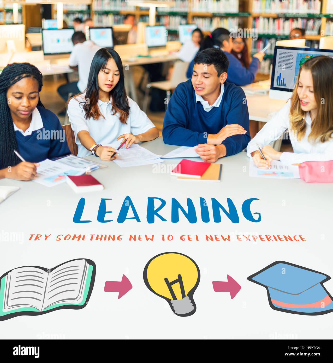 Knowledge Learning Lesson Study Concept Stock Photo - Alamy