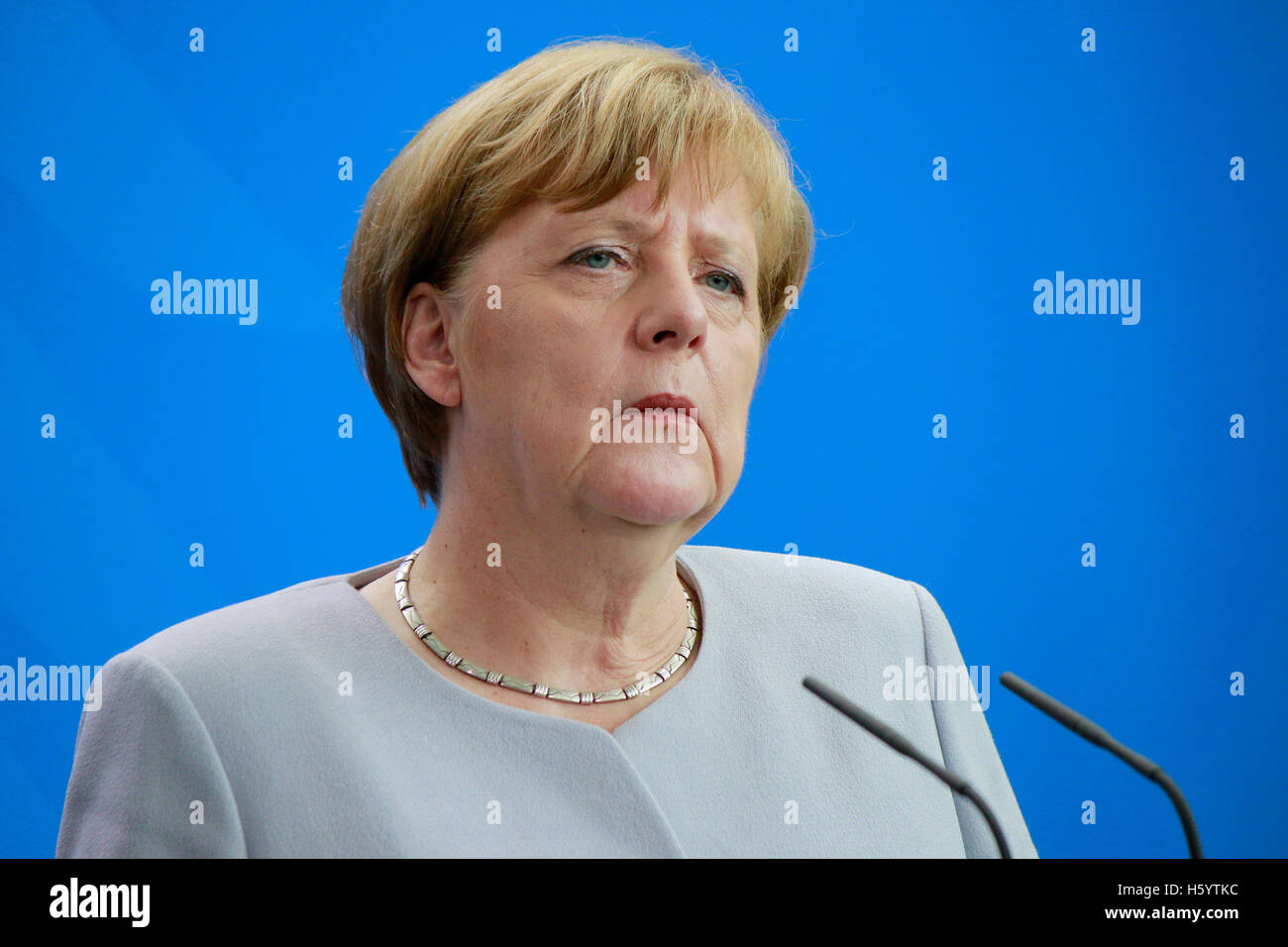 BKin Angela Merkel - Treffen der dt. Bundeskanzlerin mit dem ukrainischen Ministerpraesidenten, Bundeskanzleramt, 27. Juni 2016, Stock Photo