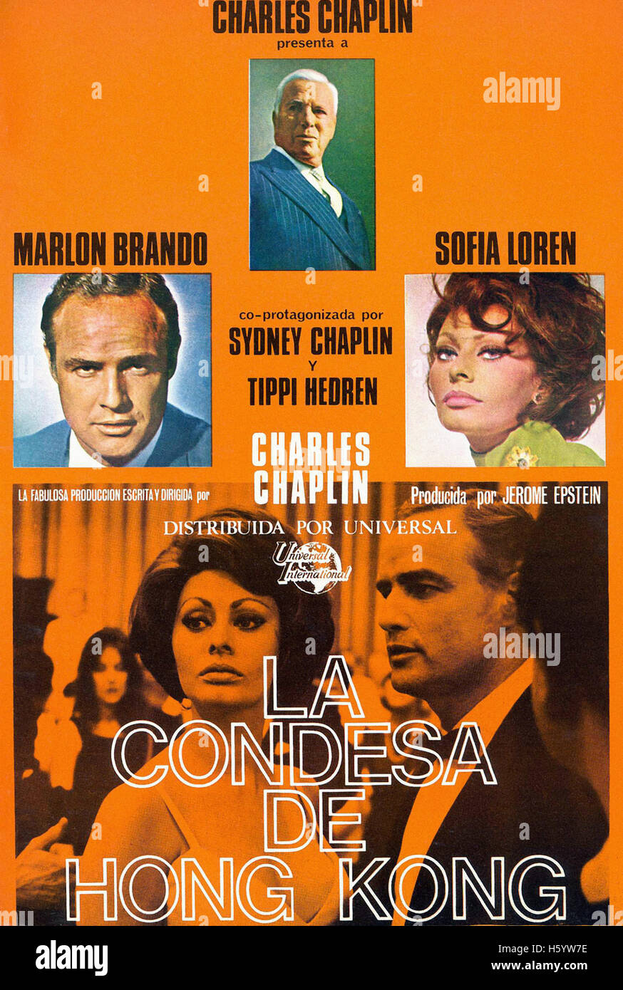 A Countess From Hong Kong - Spanish Movie Poster Stock Photo - Alamy