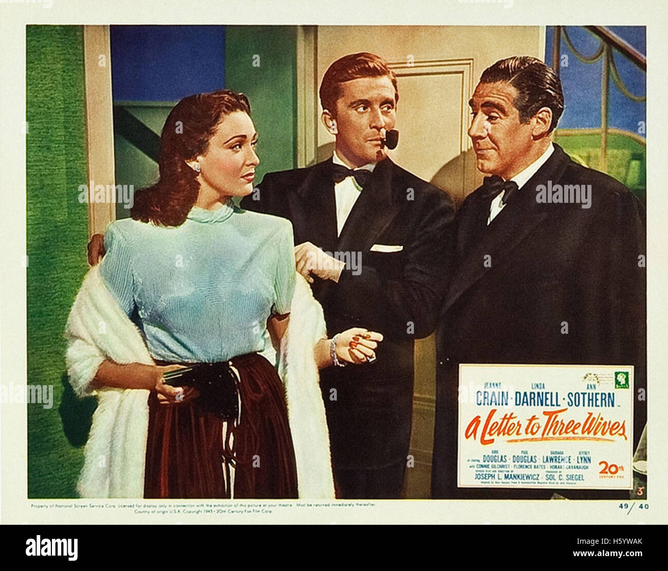 A Letter to Three Wives - Movie Poster Stock Photo - Alamy