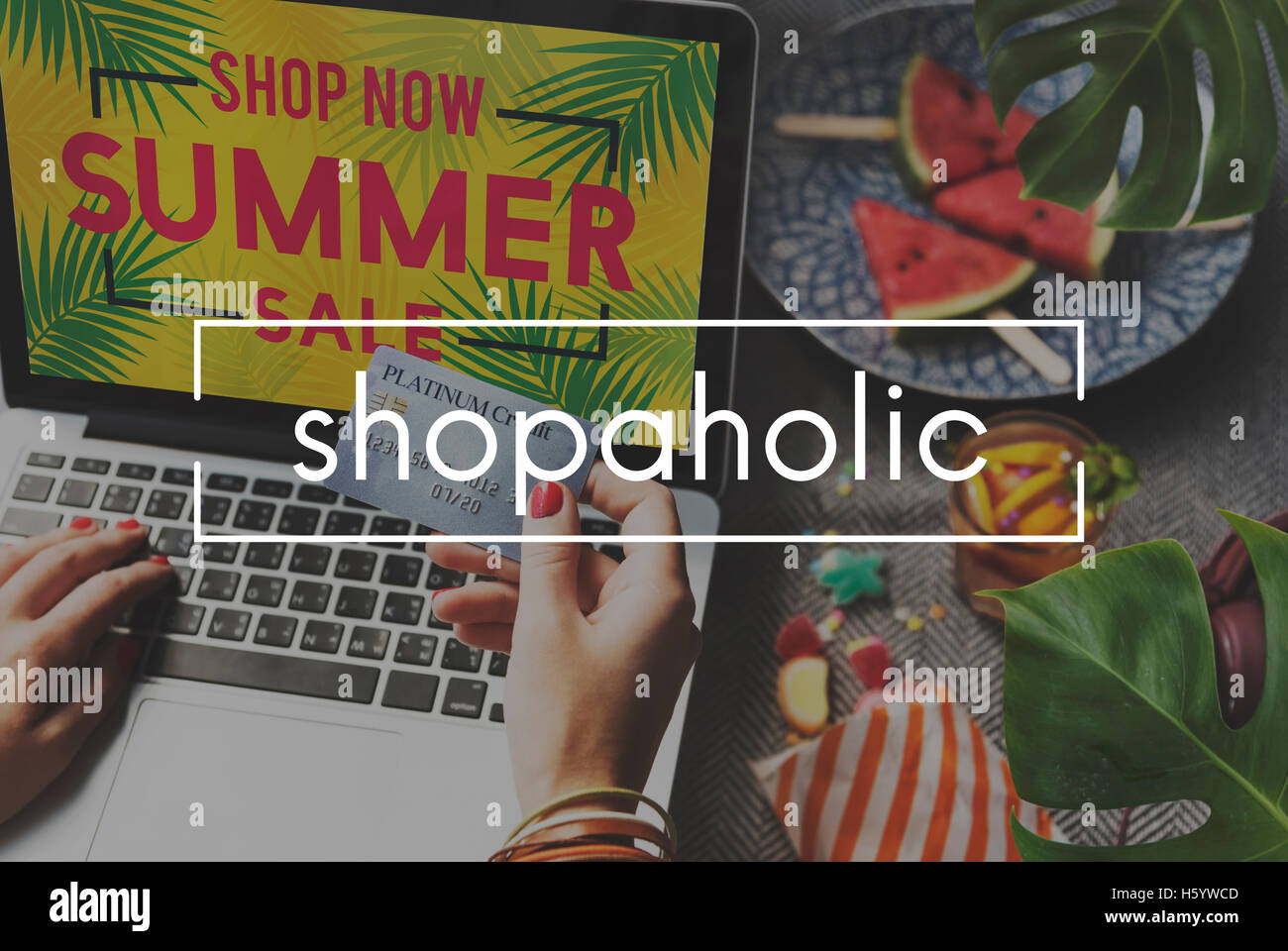 Online Shopping Commerce Internet Consumerism Concept Stock Photo