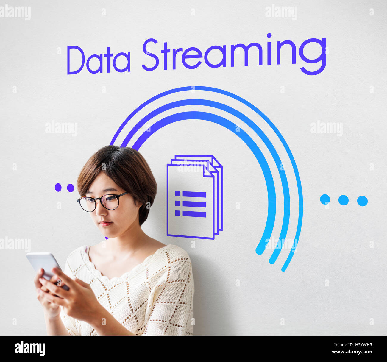 Data Streaming Connection Computer Technology Concept Stock Photo Alamy