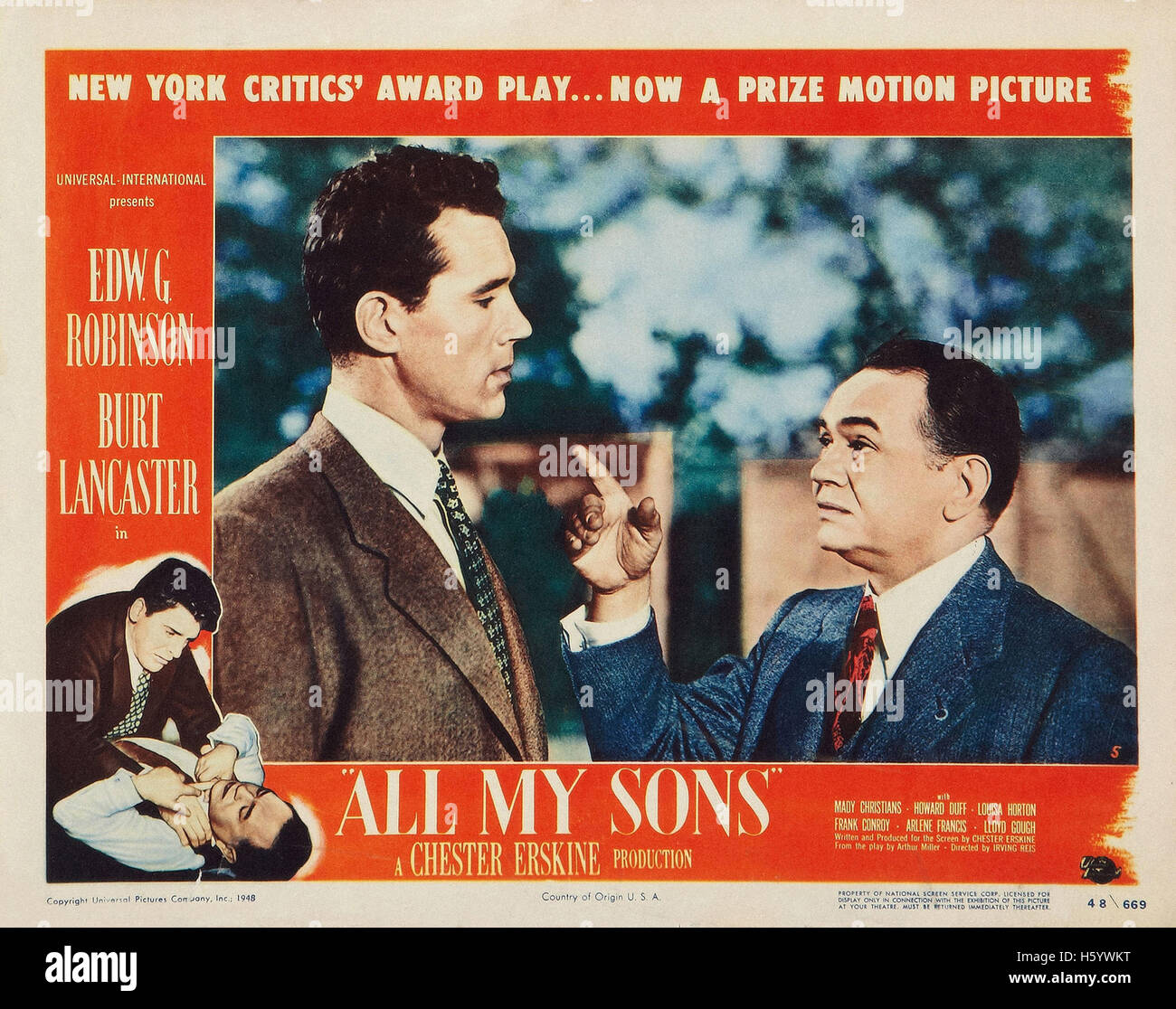 All My Sons Movie Poster Stock Photo Alamy