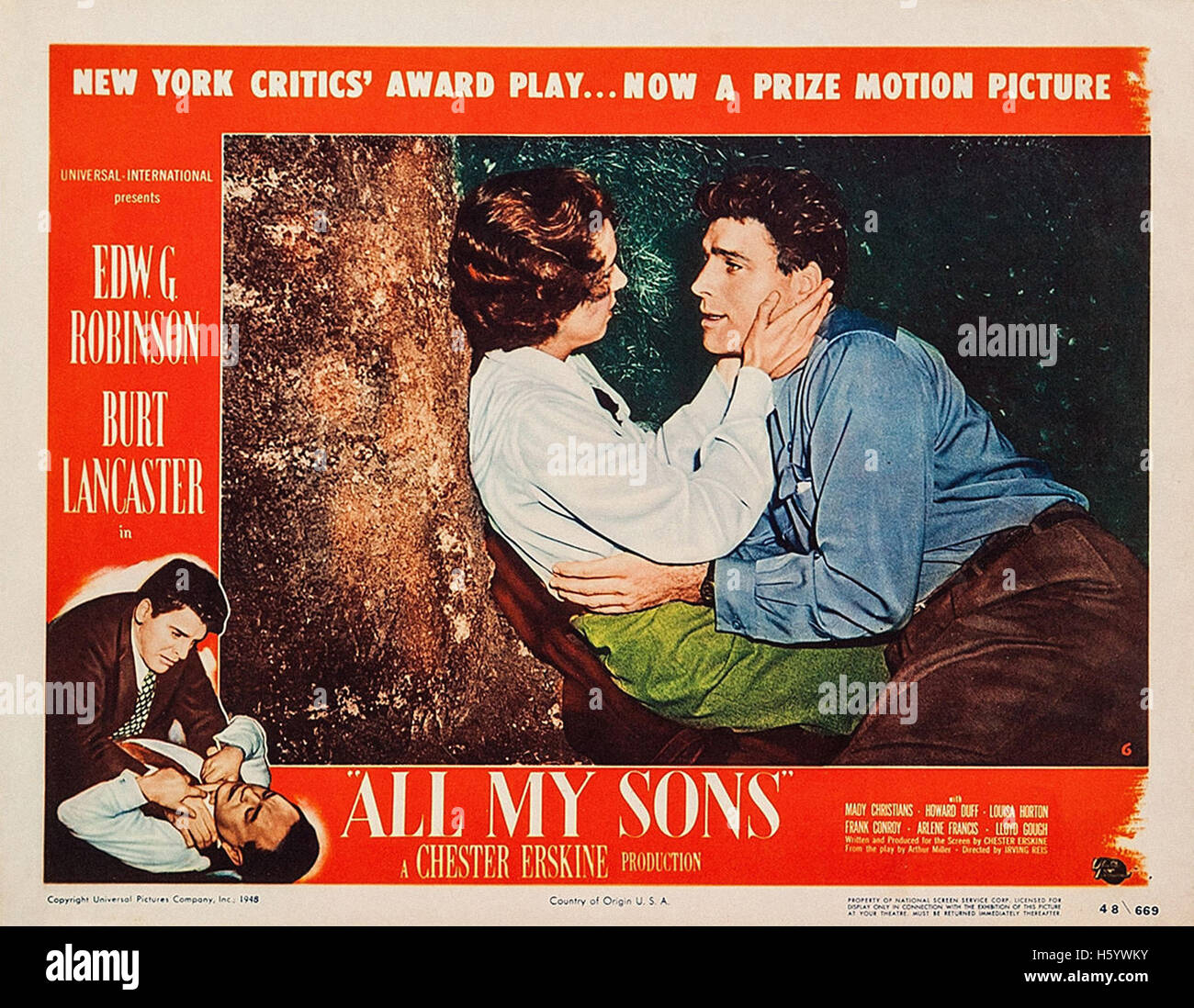 All My Sons Movie Poster Stock Photo Alamy