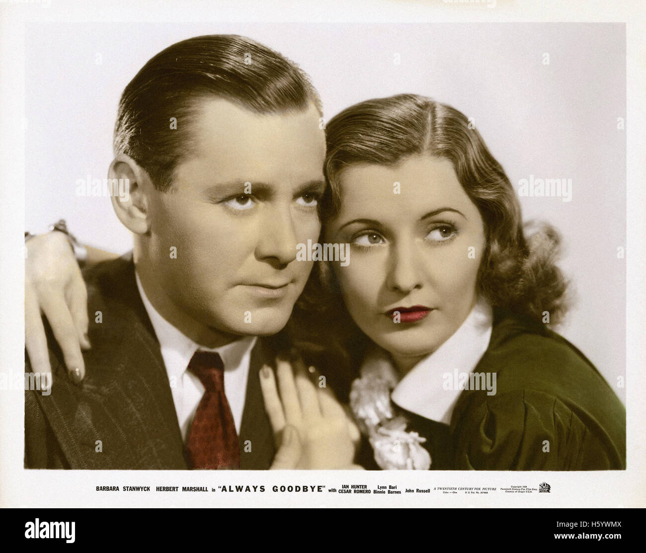 Always Goodbye (1938) - Movie Poster Stock Photo