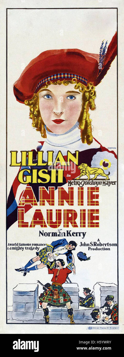 Annie Laurie (1927) - Movie Poster Stock Photo