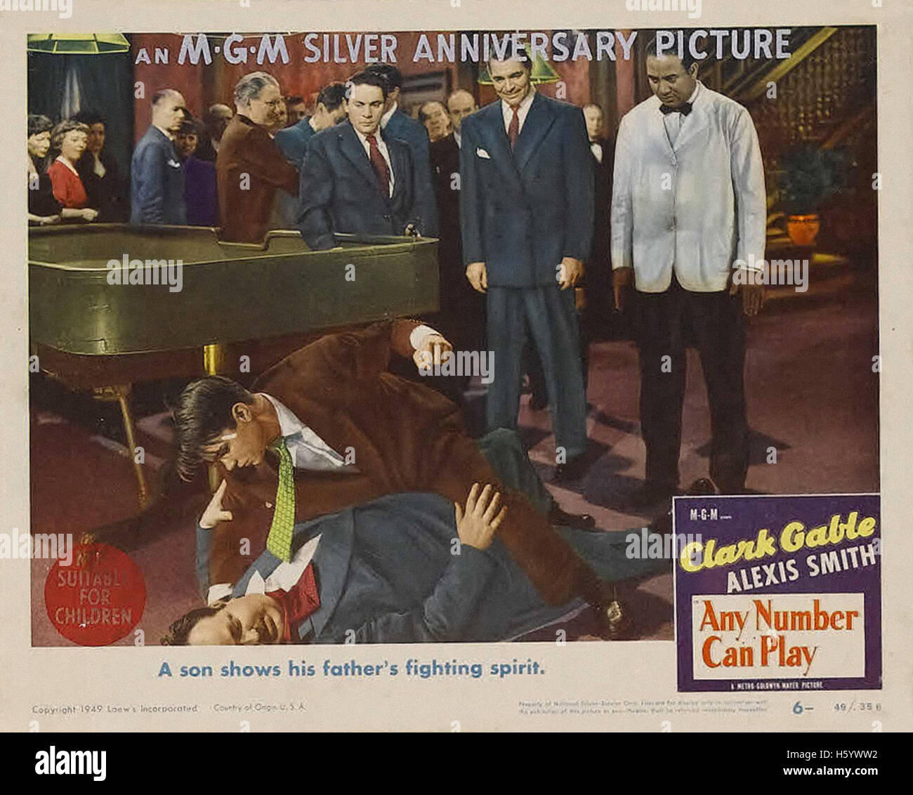 Any Number Can Play (1949) Movie Poster Stock Photo Alamy