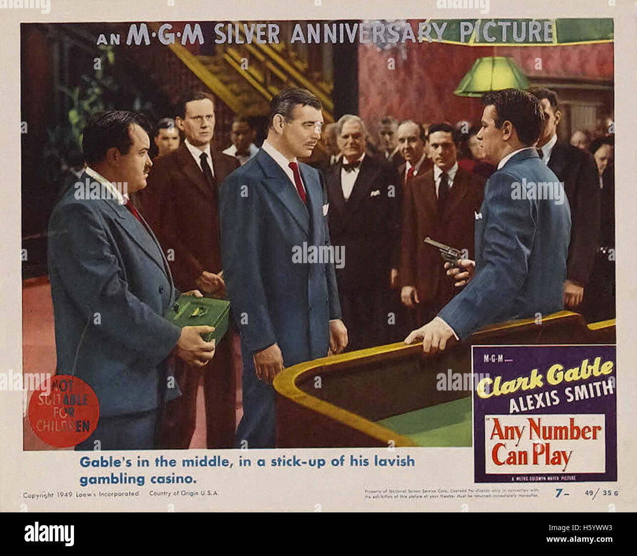 Any Number Can Play (1949) Movie Poster Stock Photo Alamy