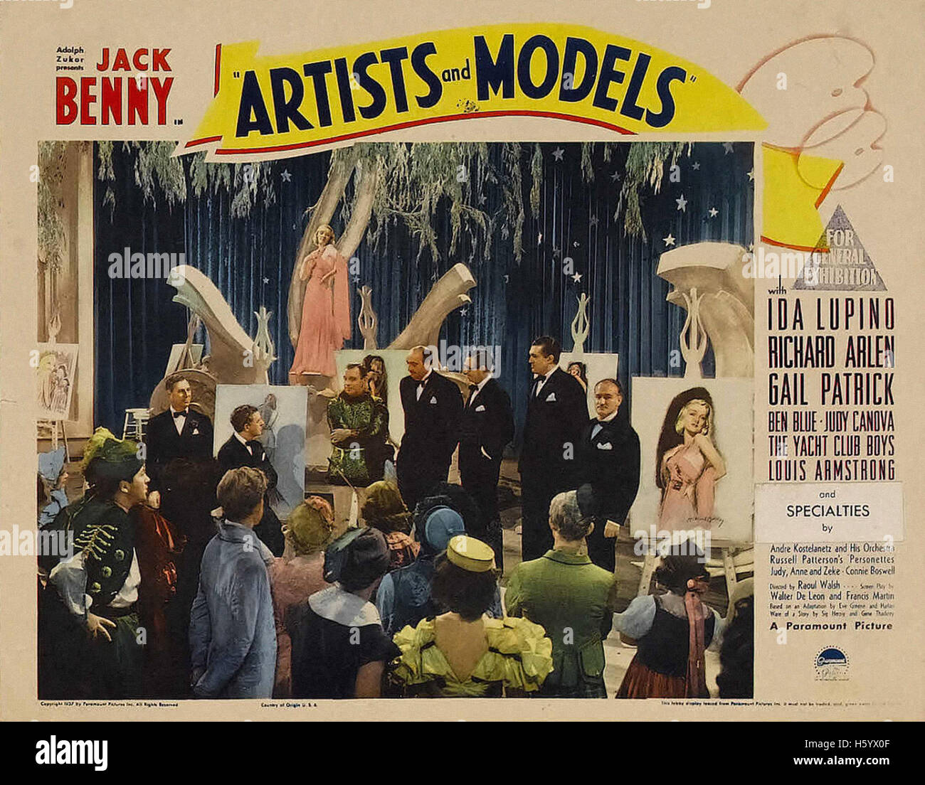 Artists and Models (1937) Movie Poster Stock Photo Alamy