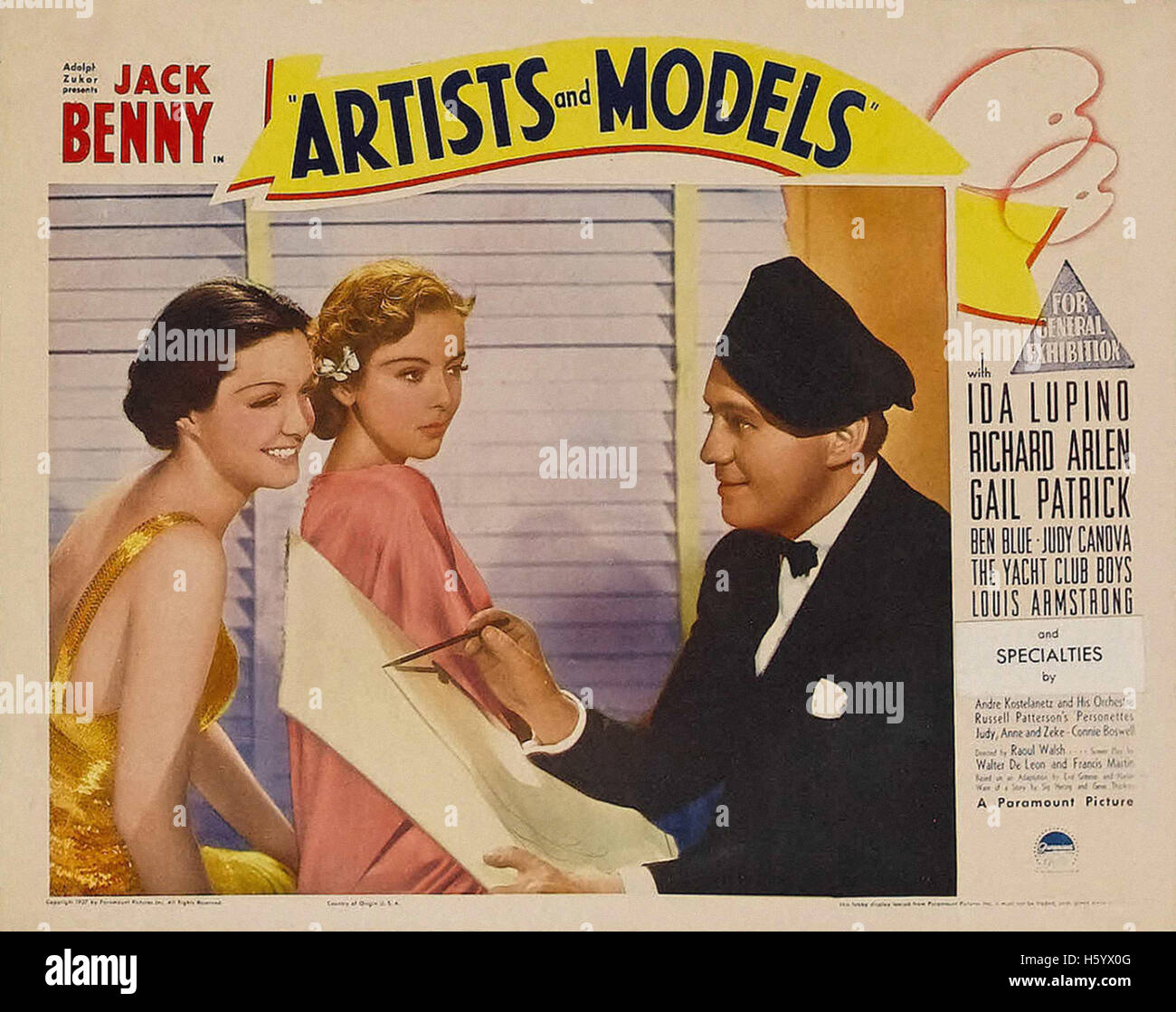 Artists and Models (1937) Movie Poster Stock Photo Alamy