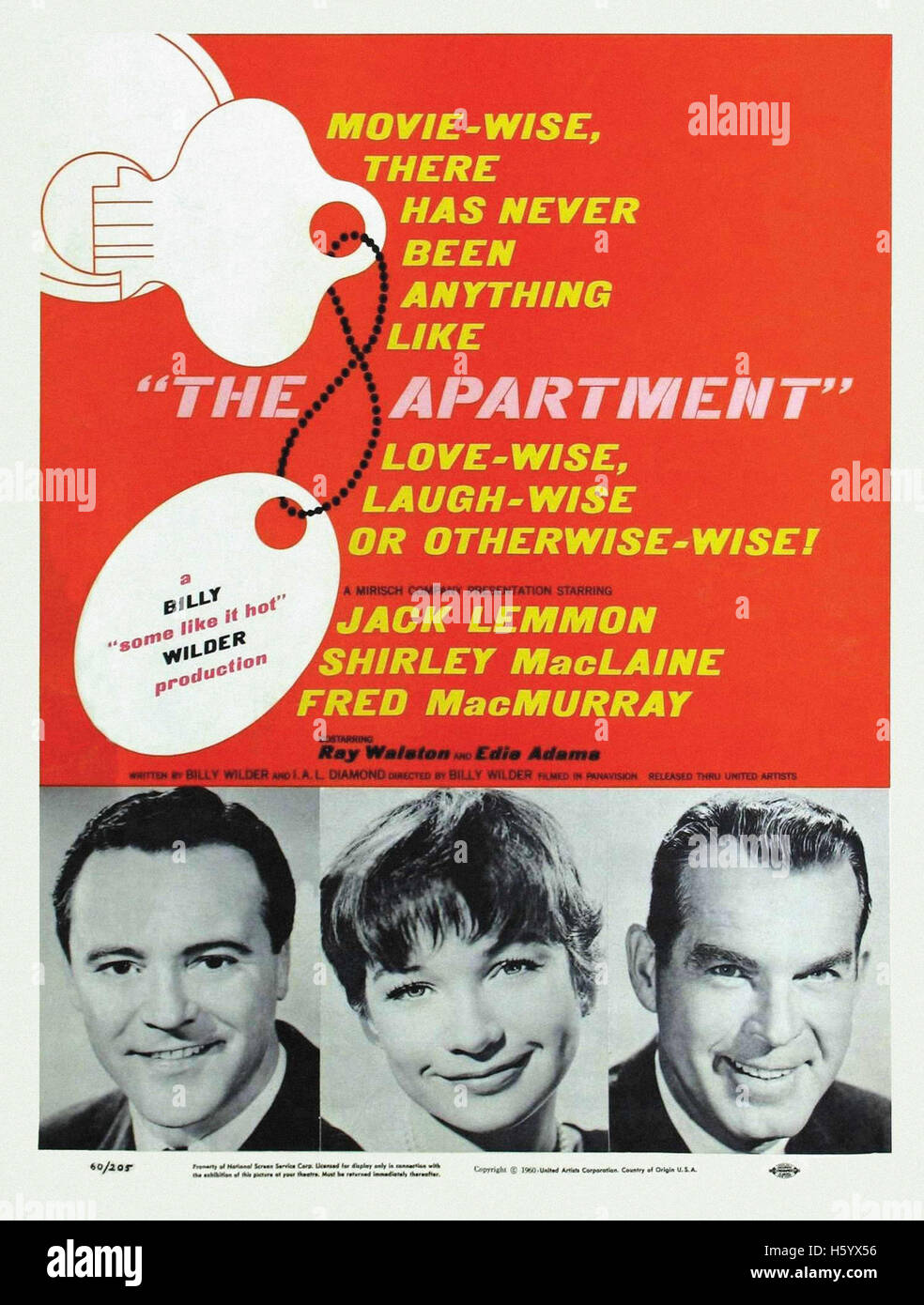 The Apartment Movie Poster Stock Photo Alamy