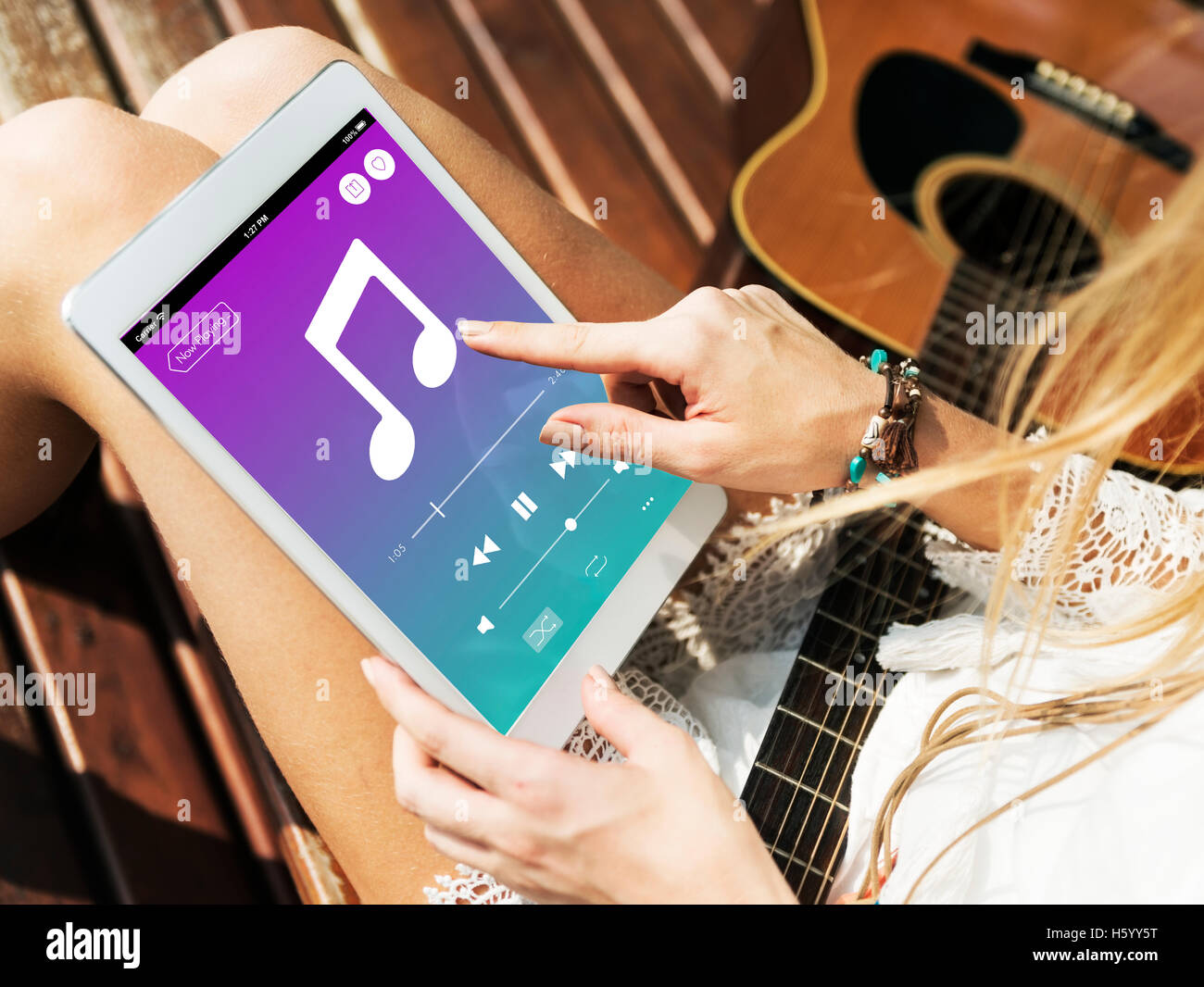 Music Sound Multimedia Player Concept Stock Photo Alamy
