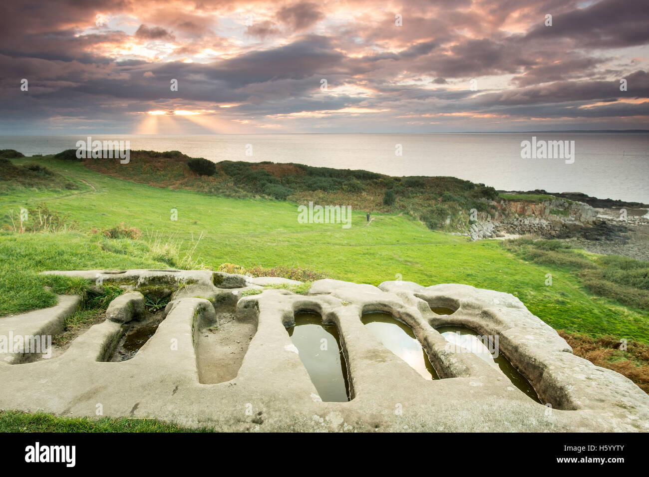 St Patrick's chapel, Heysham,Lancashire Stock Photo Alamy
