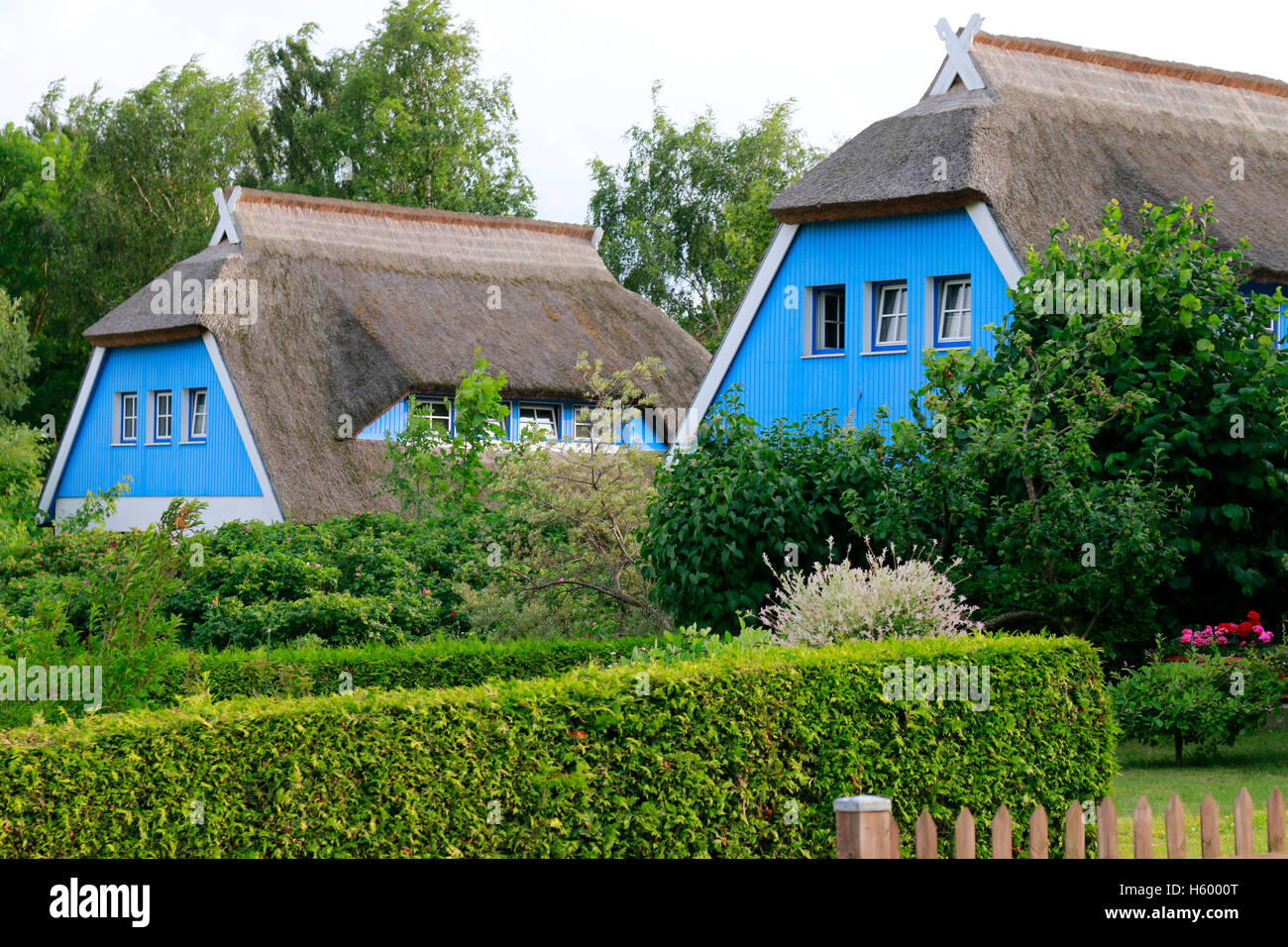 Impressionen: Die Blaue Scheune, Vitte, Hiddensee. Stock Photo
