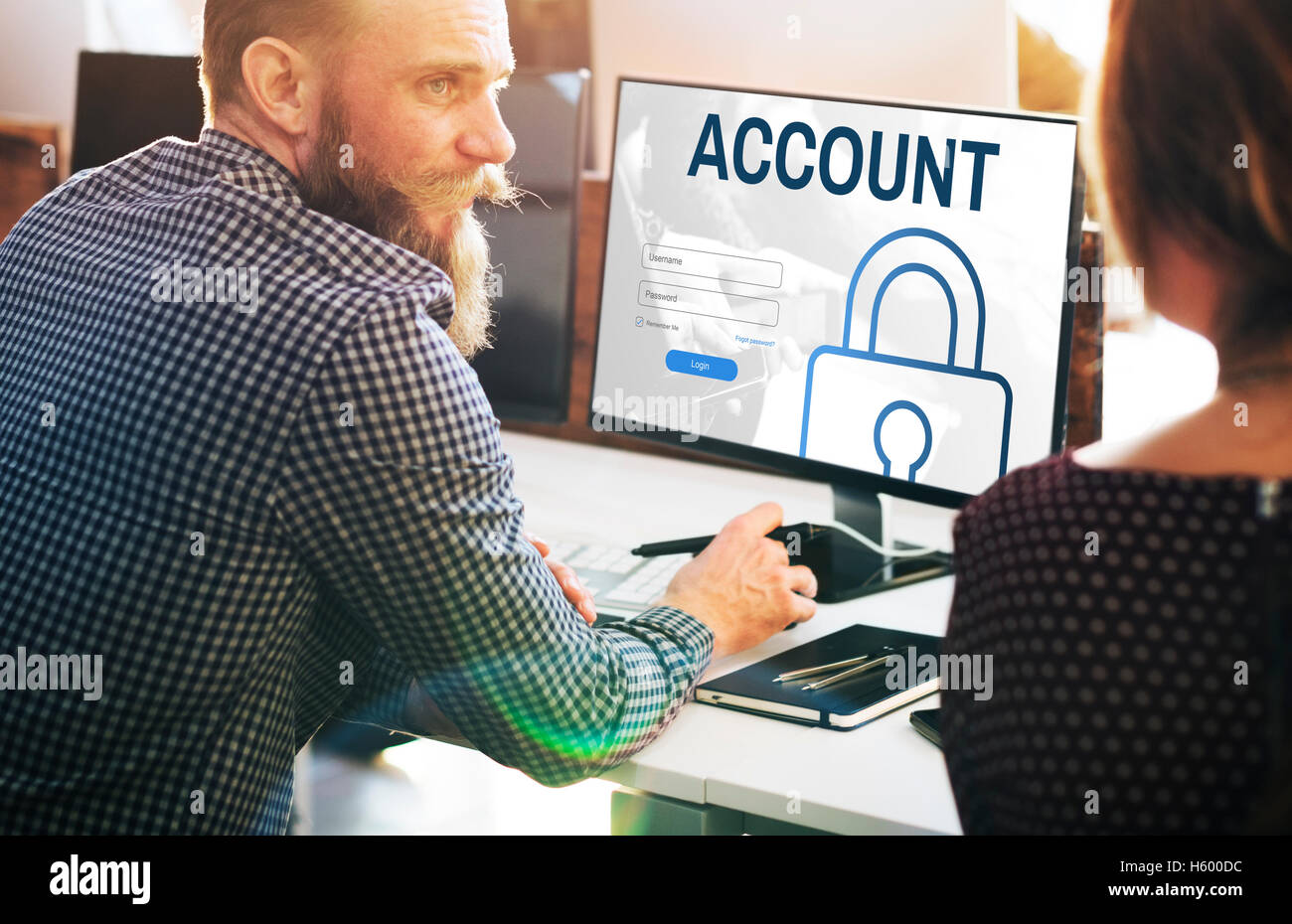 Account log in user hi-res stock photography and images - Alamy