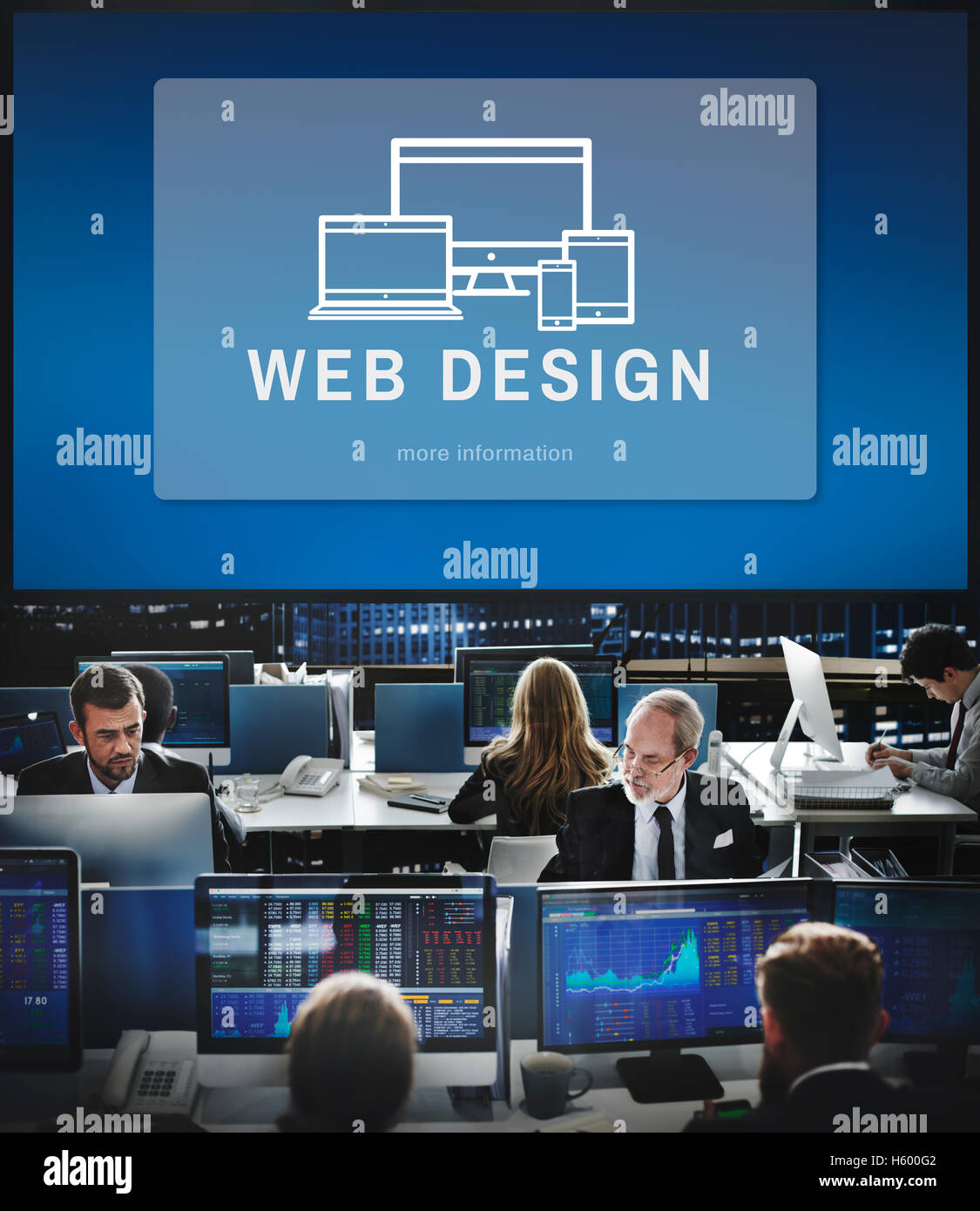Web Design Innovation Computer Concept Stock Photo - Alamy