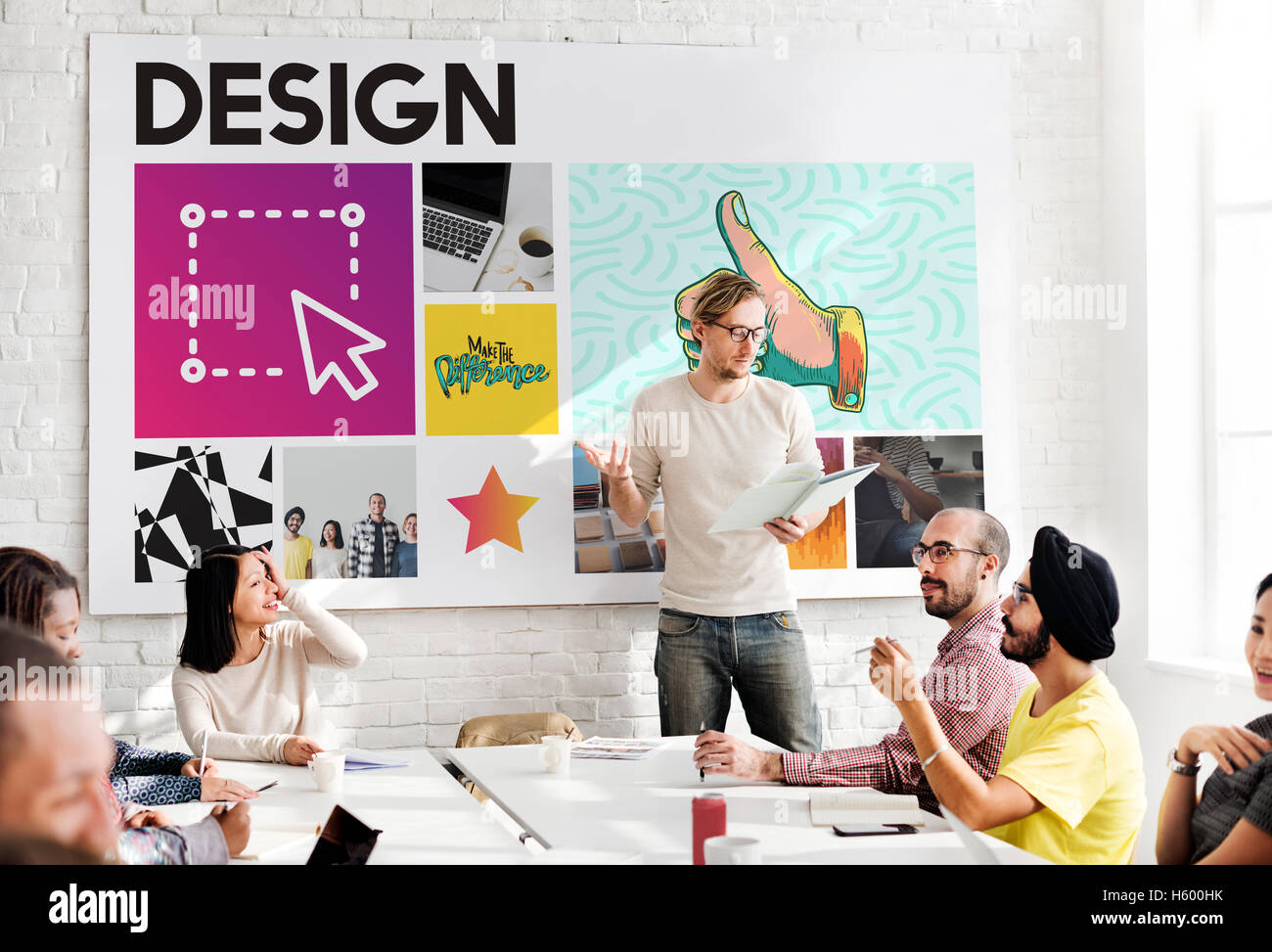 Presentation Graphic Work Prople Concept Stock Photo - Alamy