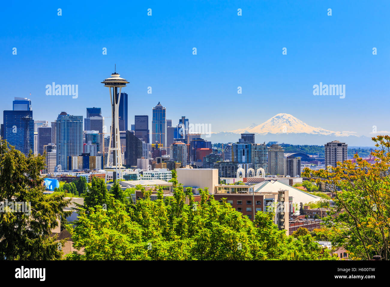 Seattle downtown. Stock Photo