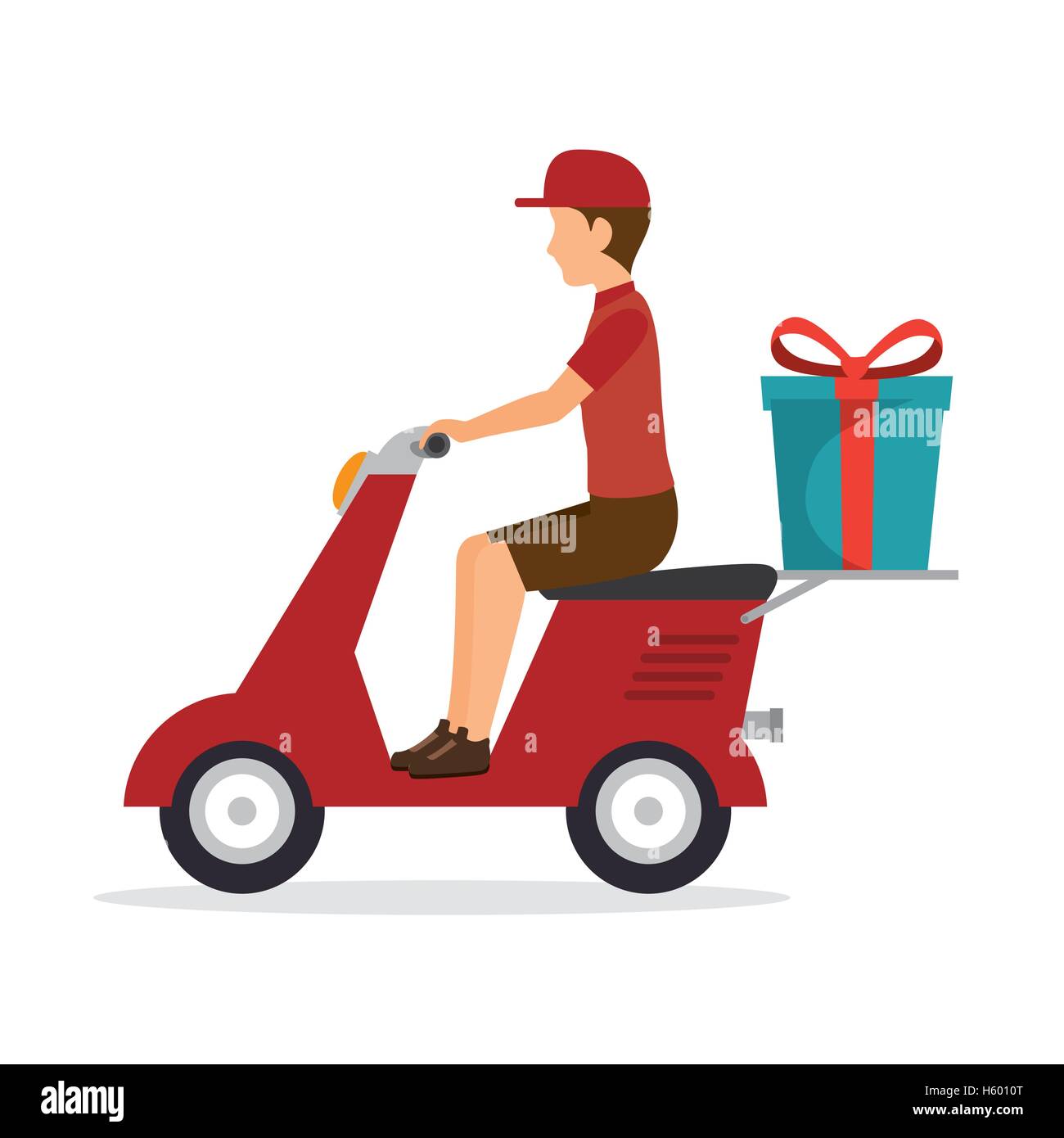 Moped delivery vehicles hi-res stock photography and images - Alamy