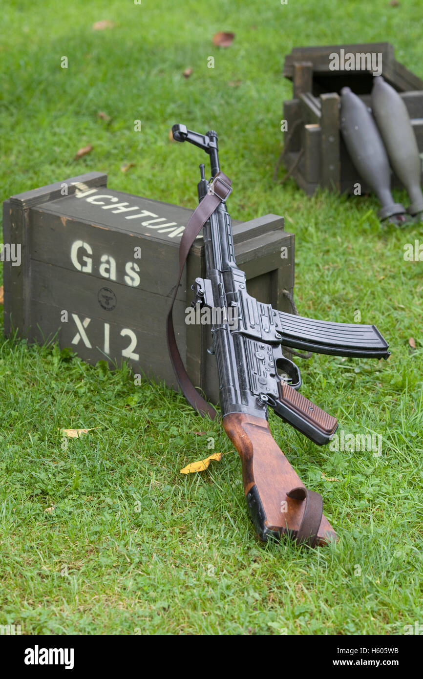 Ak47 and gas piston Box Stock Photo Alamy