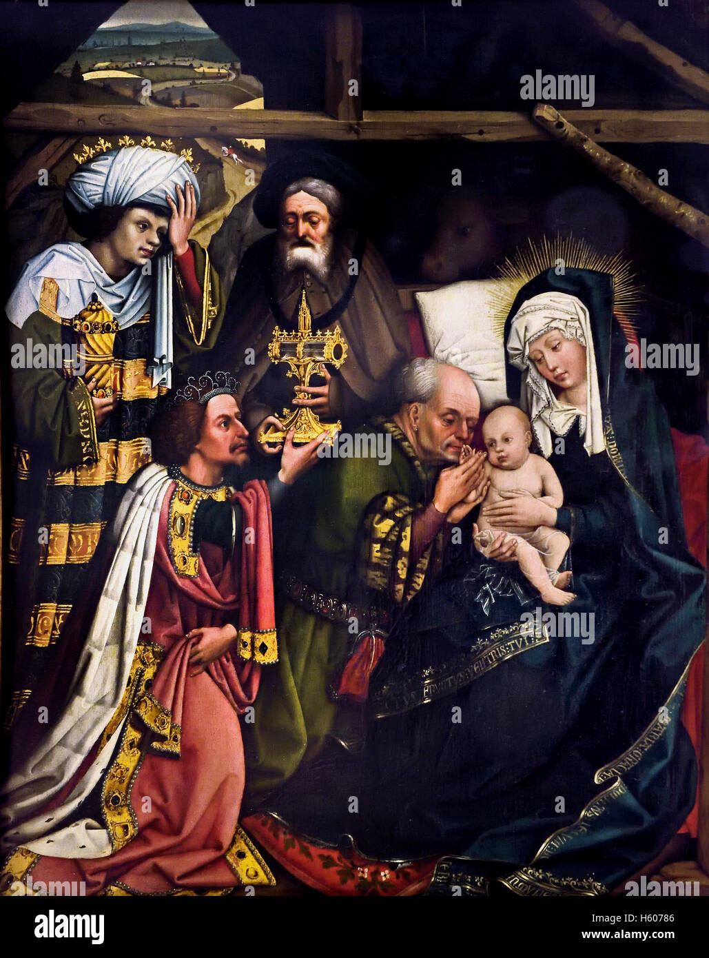 The worship of the Kings 1510 After Jacques Daret Stock Photo - Alamy
