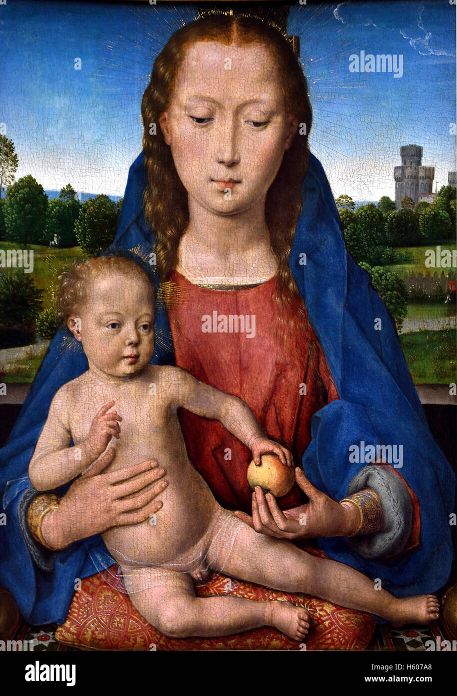 Maria mit dem Kind - Mary with Child 1487 German Germany Hans Memling (1433 - 1494) Painter  German Germany Stock Photo