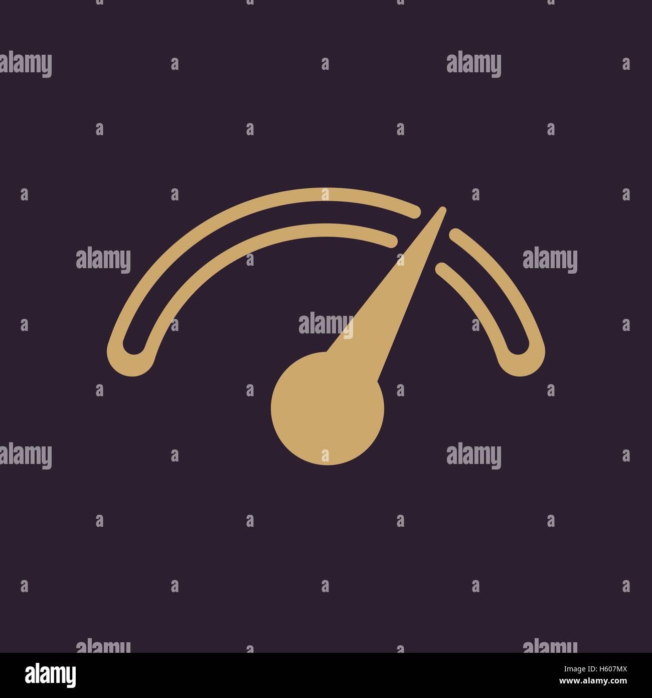 The tachometer, speedometer and indicator icon Stock Vector Image & Art ...