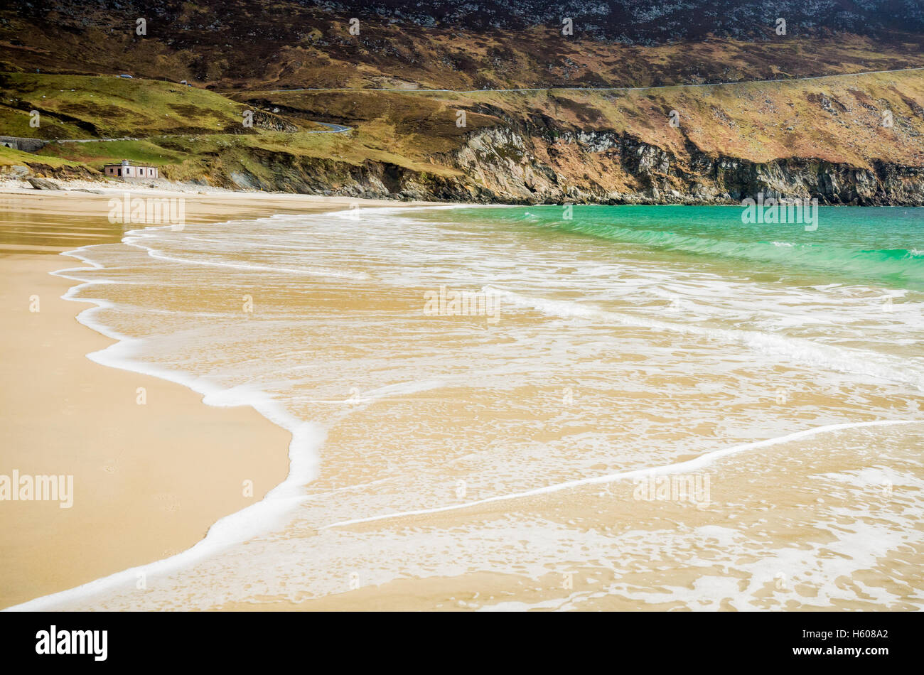 Keem Bay , Achill Island in Ireland Stock Photo