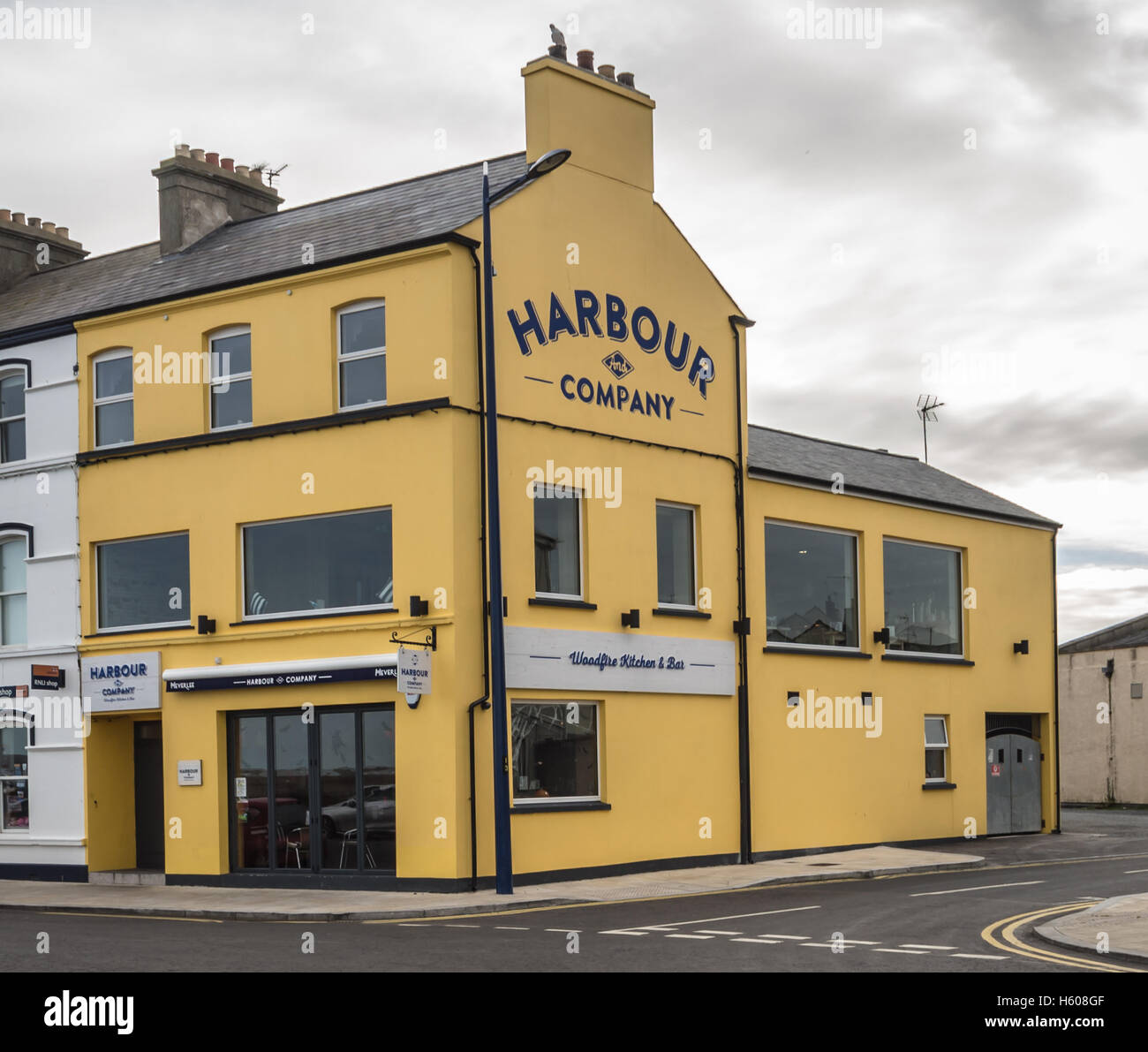 Harbour and Company bar and restaurant in Donaghadee Stock Photo Alamy