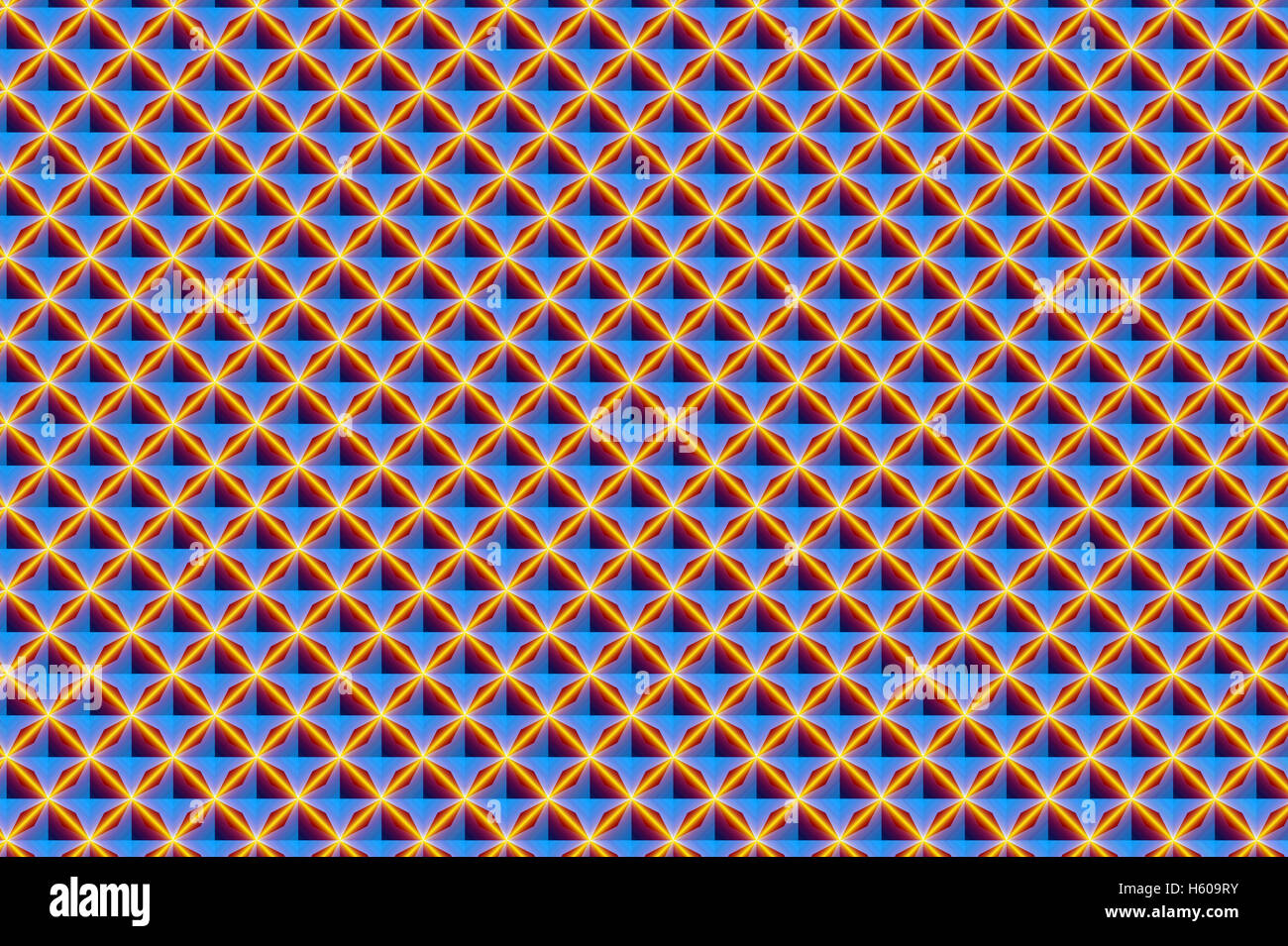 Abstract geometric pattern of blue pyramids, 3D rendering Stock Photo ...