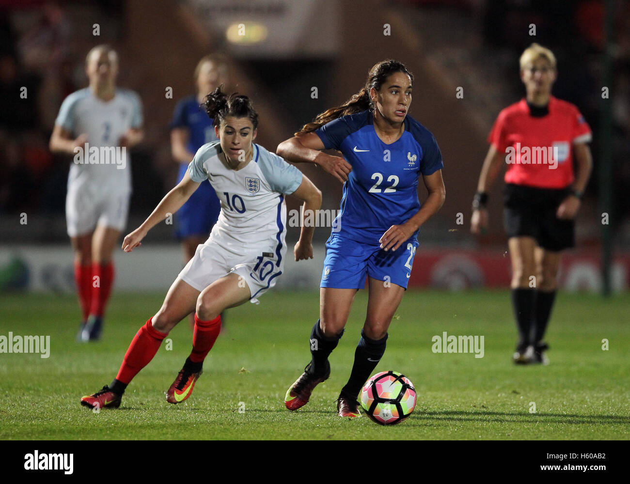 Womens soccer friendly england v france hi-res stock photography and
