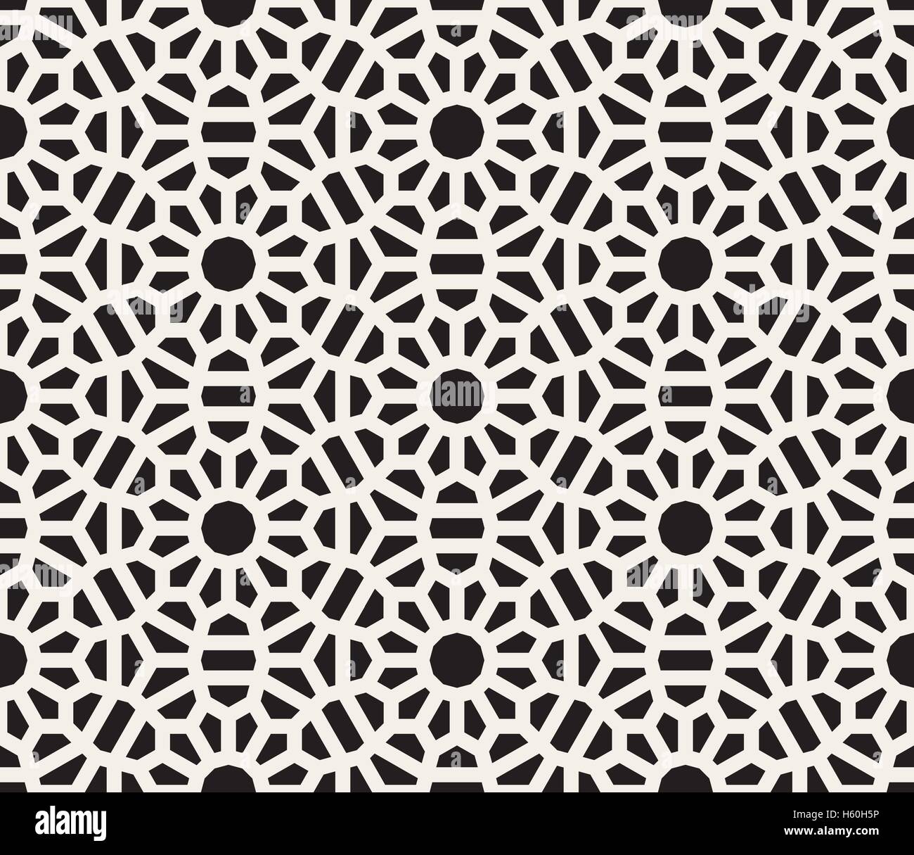 Vector Seamless Black and White Lace Floral Pattern Stock Vector Image ...