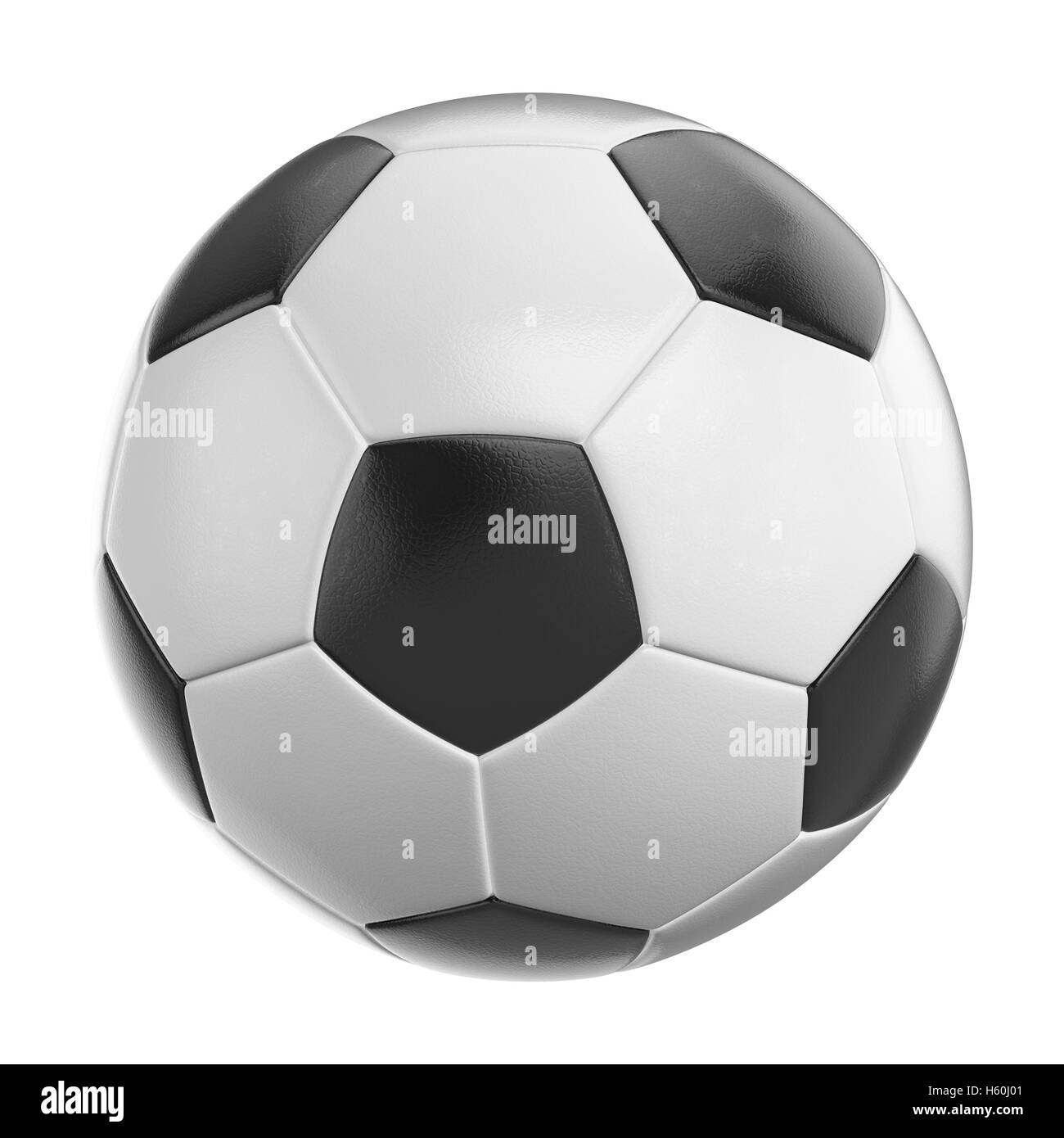 Soccer ball on a white background. 3D illustration Stock Photo - Alamy