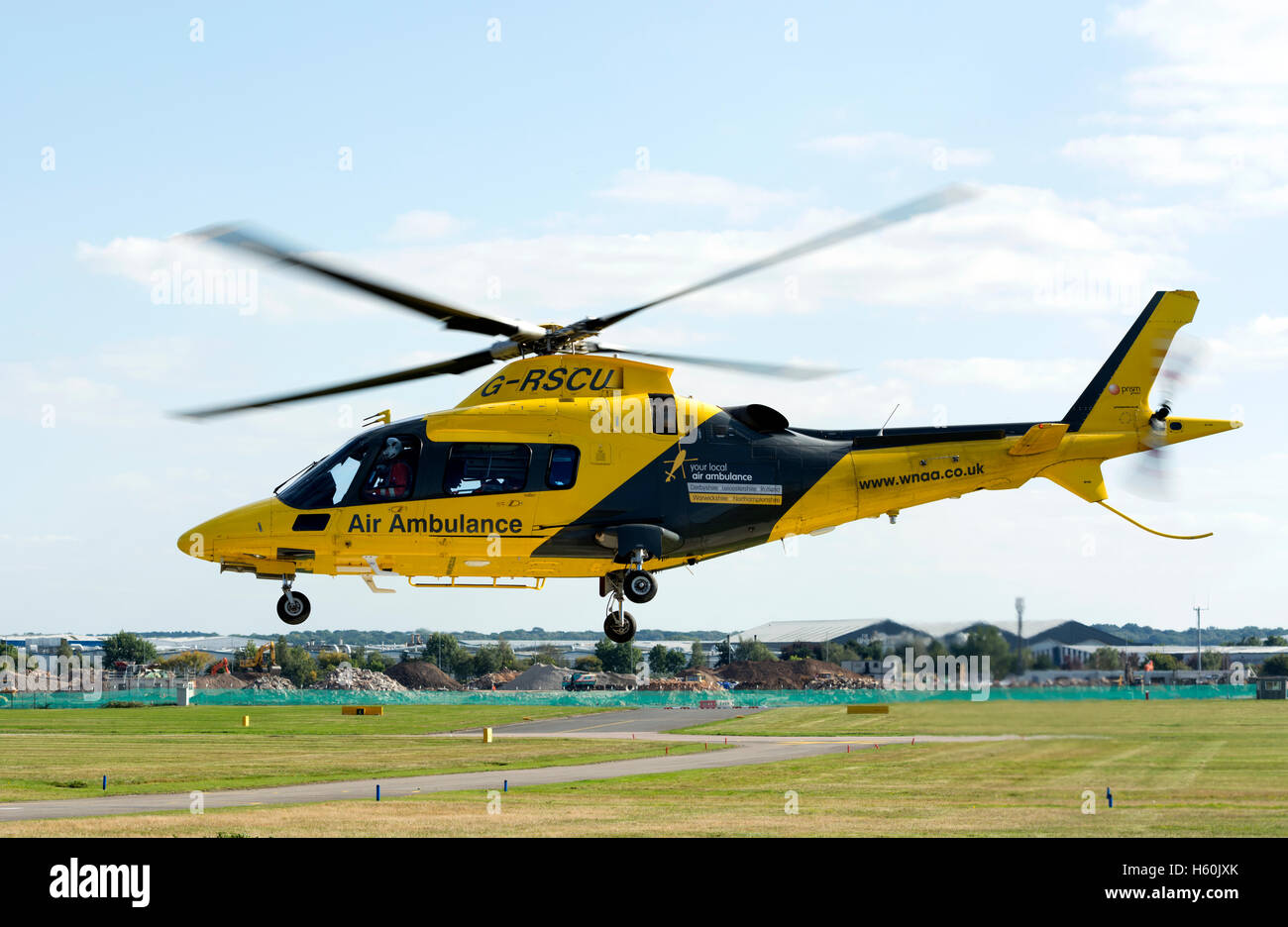 Warwickshire and Northamptonshire Air Ambulance helicopter, AgustaWestland A109 (G-RSCU) Stock Photo