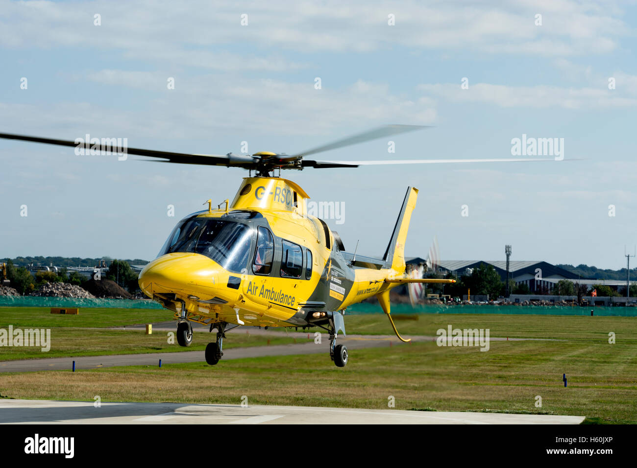 Warwickshire and Northamptonshire Air Ambulance helicopter, AugustaWestland A109 (G-RSCU) Stock Photo