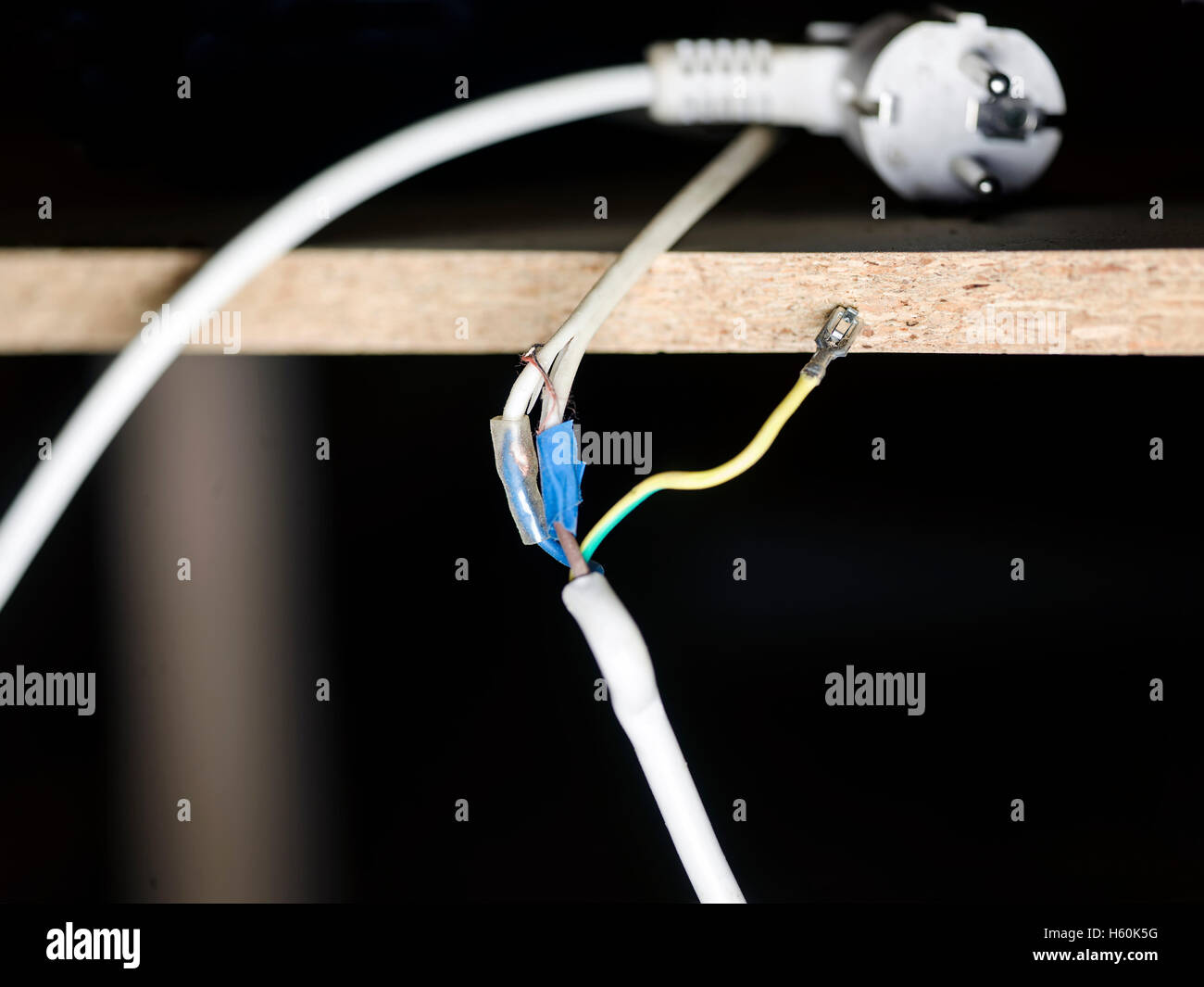 Poor electrical connection Stock Photo Alamy