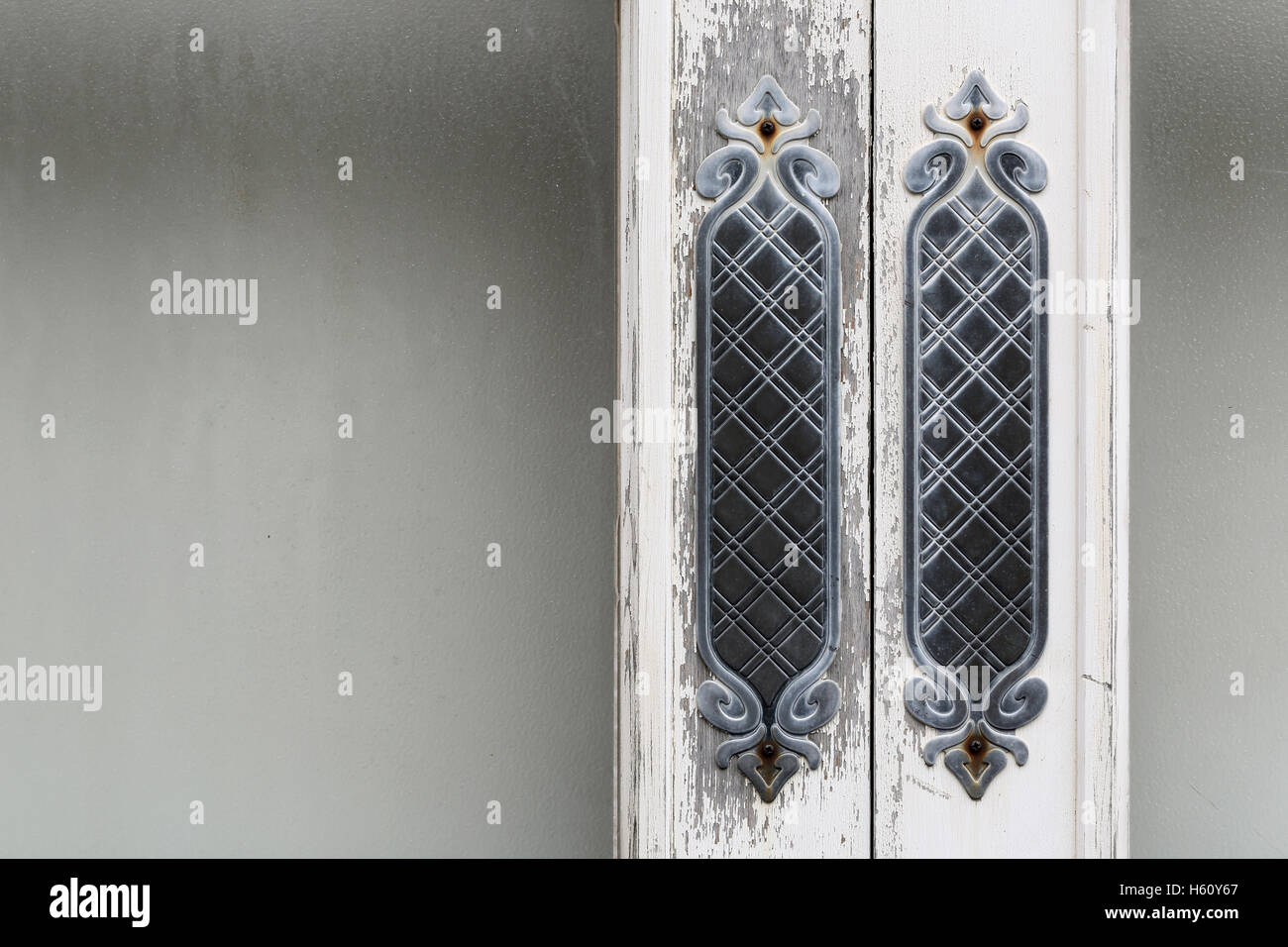 Old window, peeling painted white from old paint Stock Photo - Alamy