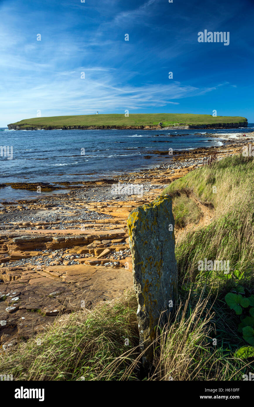 The Brough of Birsay tidal island off the North West coast of Mainland Orkney, Scotland, UK Stock Photo