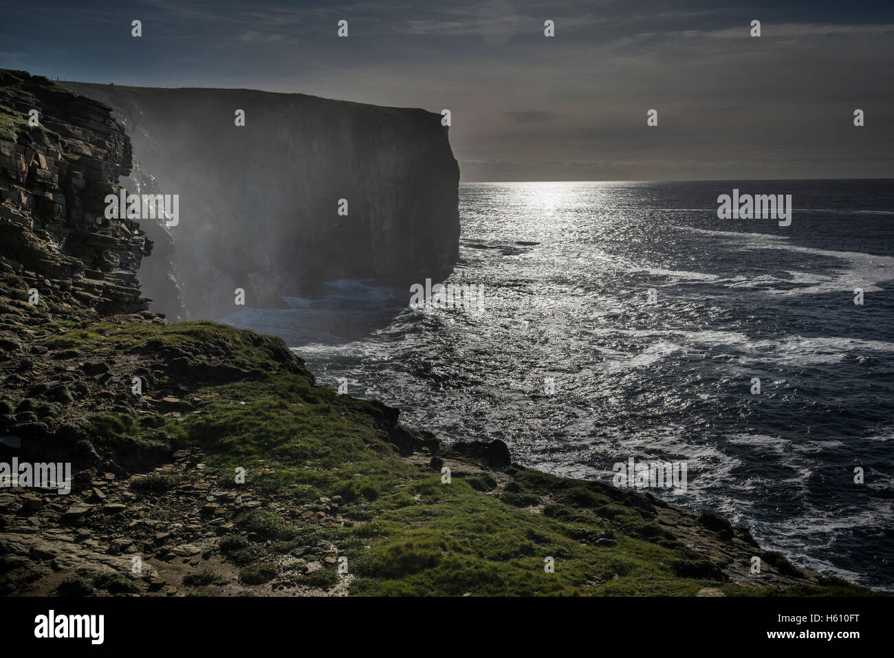 The cliffs at Marwick Head, Mainland Orkney, Scotland, UK Stock Photo