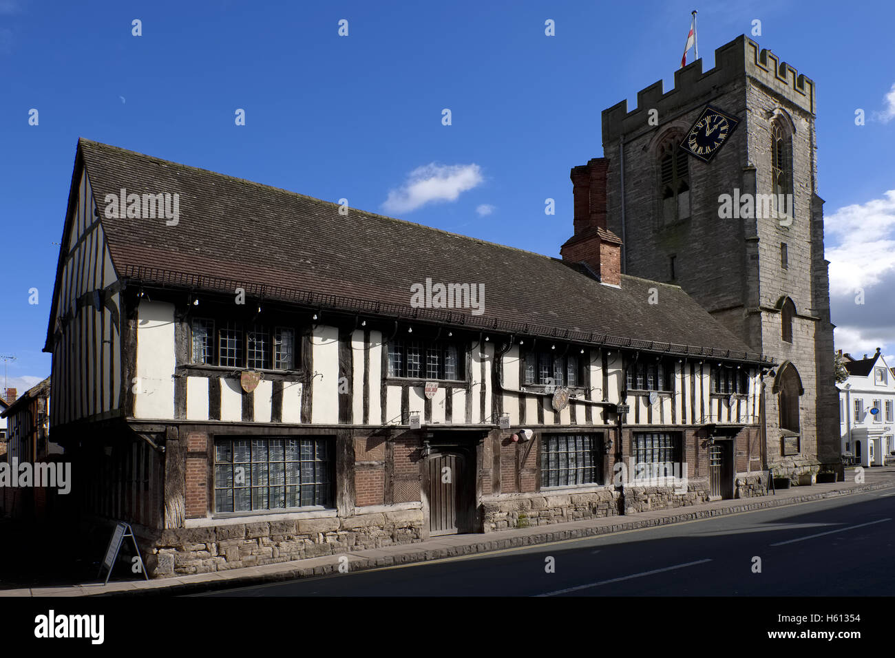 henley, arden, uk, warwickshire, high, street, village, england, house