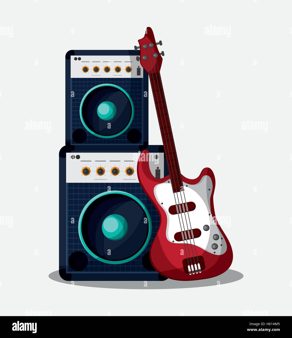Speaker and guitar design Stock Vector Image & Art Alamy
