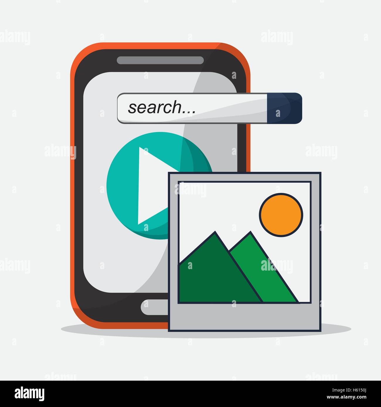 Smartphone and digital marketing design Stock Vector Image & Art - Alamy