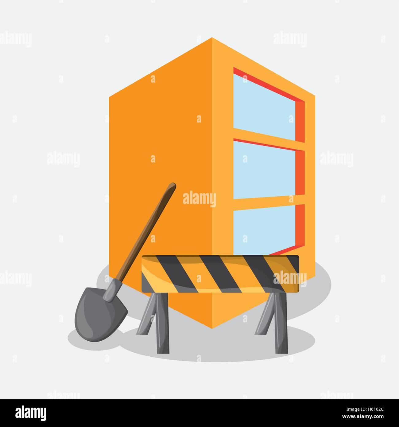 Barrier of under construction design Stock Vector Image & Art - Alamy
