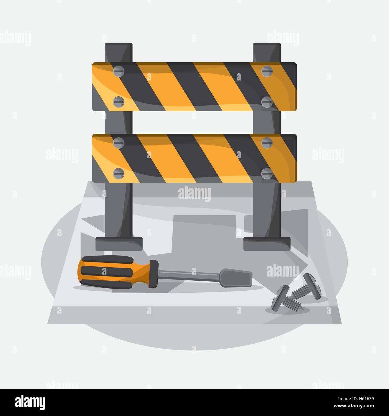 Barrier of under construction design Stock Vector Image & Art - Alamy