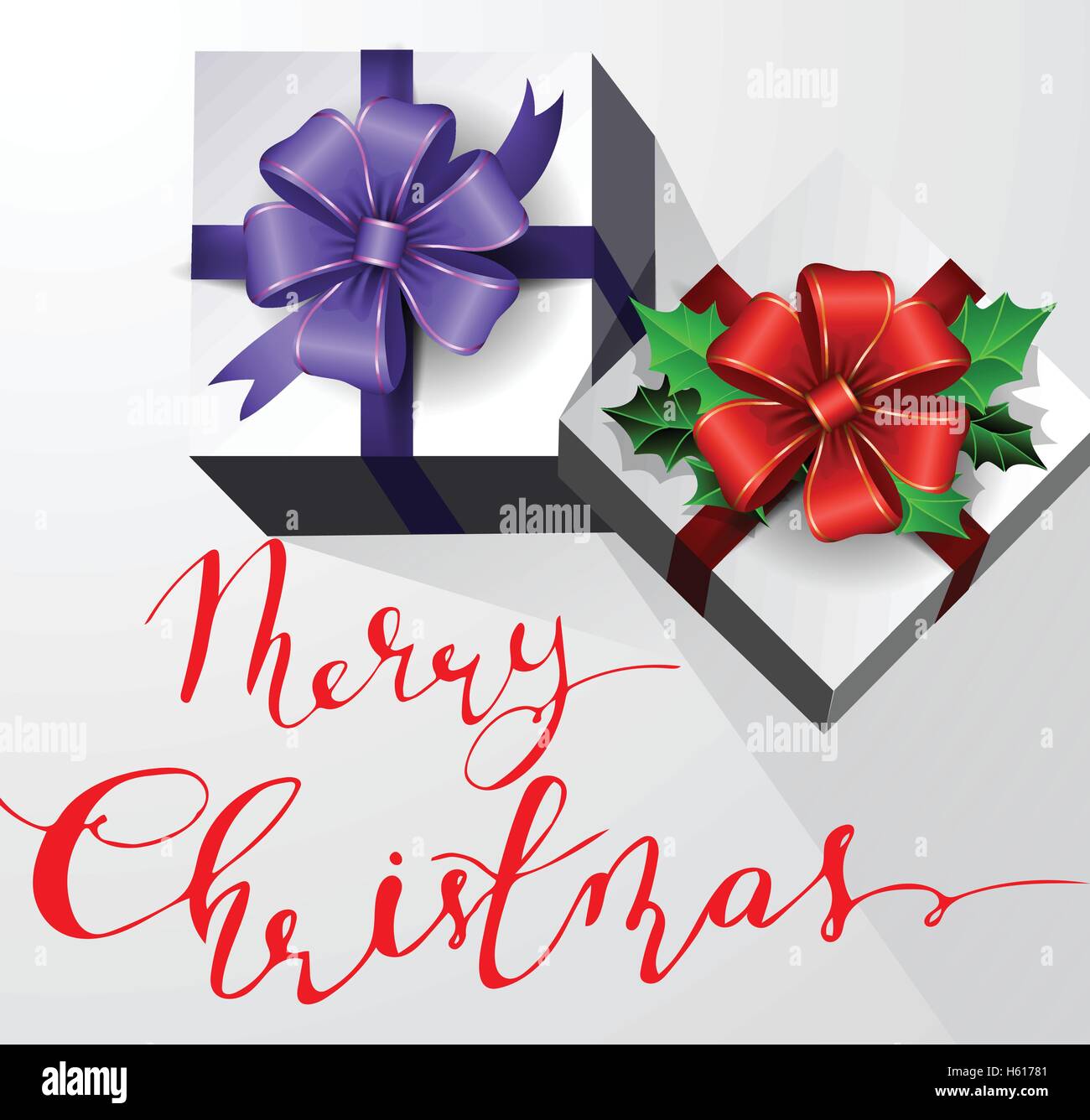 Gift box with ribbon and bow Stock Vector Image & Art - Alamy