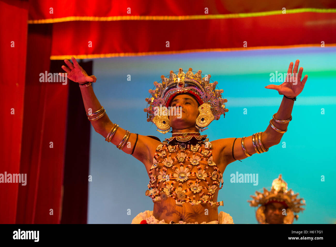 Traditional Kandyan dance show, Kandy, Sri Lanka Stock Photo