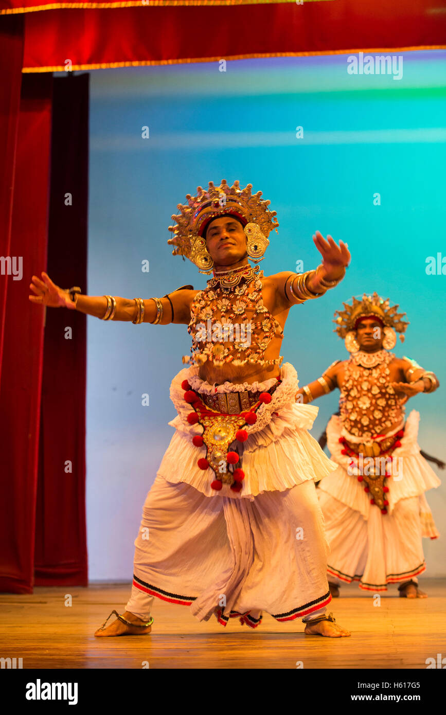 Traditional Kandyan dance show, Kandy, Sri Lanka Stock Photo