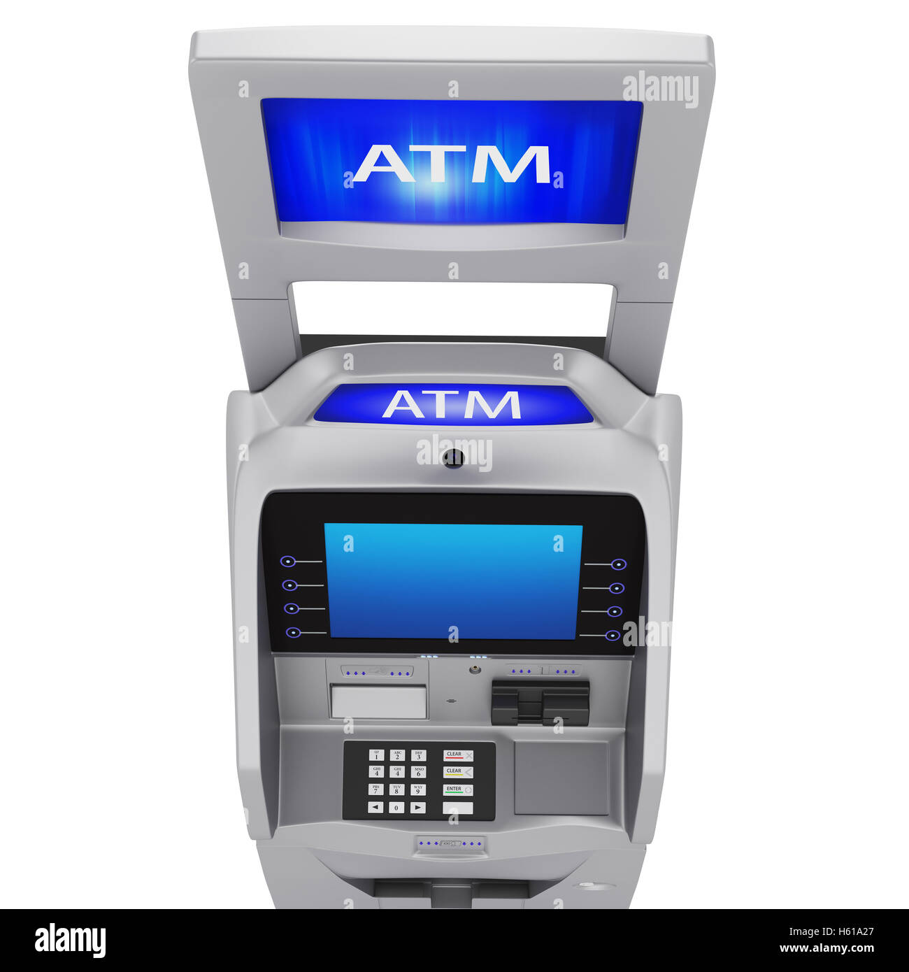 Terminal with a keyboard Stock Photo Alamy